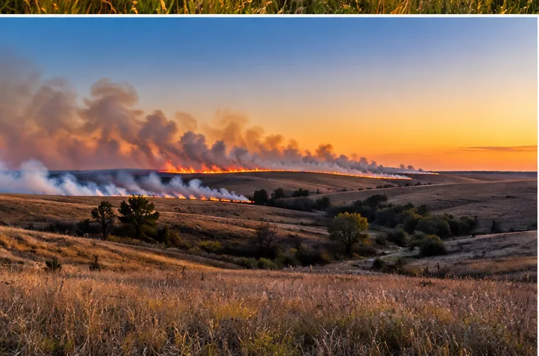 Illustrative prairie landscape for local history